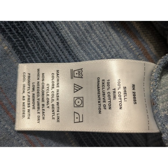 Pendleton half zip pullover jacket women XL Blue Aztec Cotton Double Soft - Picture 9 of 12